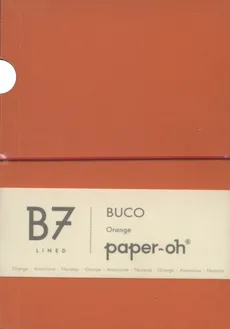 Notatnik B7 Paper-oh Buco Orange w linie