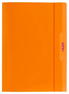 Teczka A4 z gumką pomarańczowa - Outlet