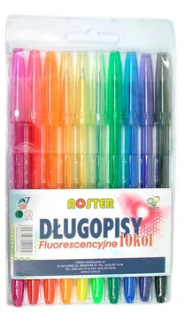 Długopis FLUO 10 kolorów