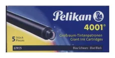 Naboje długie Pelikan 4001 GTP/5 niebiesko-czarne 5 sztuk