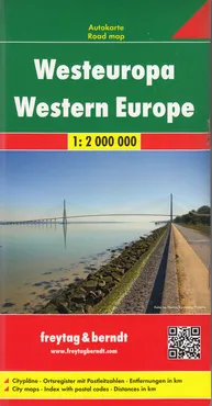 Europa Zachodnia mapa 1:2 000 000 Freytag & Berndt - Outlet