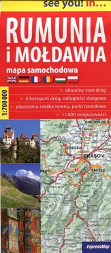 Rumunia i Mołdawia mapa samochodowa 1:700 000