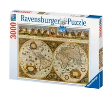 Puzzle Wielka Mapa Świata 1665 3000