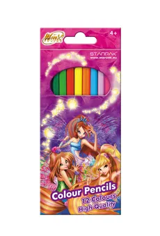 Kredki ołówkowe 12 kolorów Winx
