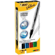 Marker suchościeralny Velleda Liquid Ink medium mix kolorów 4 sztuki