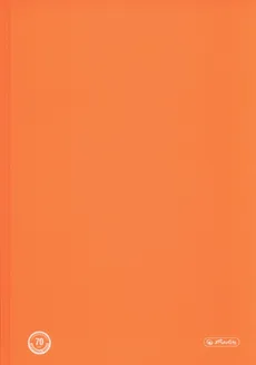 Brulion B5 Color Blocking w kratkę 120 kartek pomarańczowy