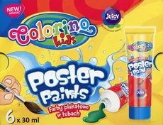 Farby plakatowe w tubach 30 ml 6 kolorów Colorino Kids