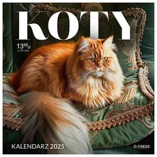 Kalendarz 2025 ścienny 330x330 Koty