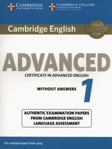 Cambridge English Advanced 1 for Revised Exam from 2015  Student's Book without Answers