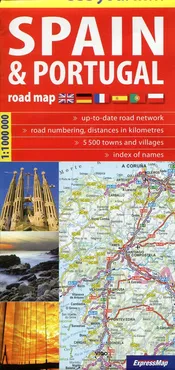 Spain&Portugal road map 1:1 100