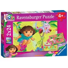Puzzle Dora w dżungli 2x24