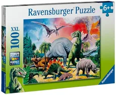 Puzzle XXL Pośród dinozaurów 100