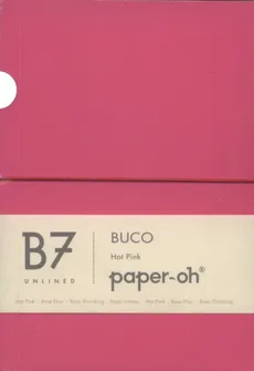Notatnik B7 Paper-oh Buco Hot Pink gładki