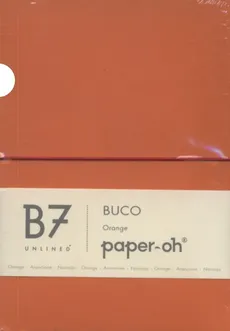 Notatnik B7 Paper-oh Buco Orange gładki