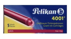 Naboje długie Pelikan 4001 GTP/5 różowe 5 sztuk