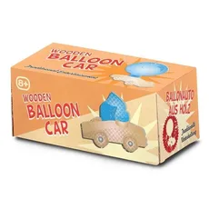 Drewniany samochodzik na balon