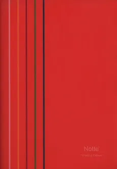 Zeszyt A4 Narcissus World of Colours w kratkę 80 kartek czerwony