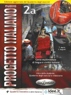 Nuovo Progetto Italiano 2A Podręcznik + ćwiczenia + płyta DVD + płyta CD - Outlet - Sandro Magnelli, Telis Marin