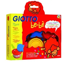 Farby do malowania palcami Giotto BeBe 3x100ml + gąbki stempelki - Outlet