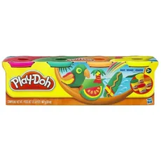 Play-Doh Ciastolina 4 tuby kolory tropikalne