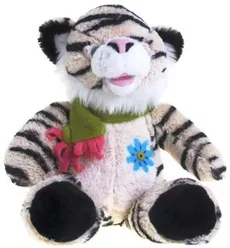 Tygrys pluszowy biały 30 cm