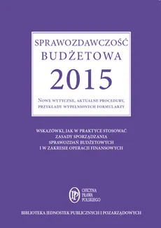 Sprawozdawczość budżetowa 2015 - Barbara Jarosz