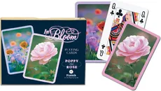 Karty do gry Piatnik 2 talie Rozkwit, Mak+Róża