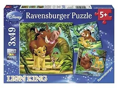 Puzzle Król Lew 3x49