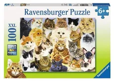 Puzzle 100 XXL Dumne koty
