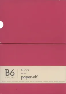 Notatnik B6 Paper-oh Buco Hot Pink gładki