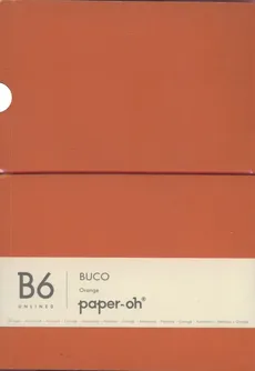 Notatnik B6 Paper-oh Buco Orange gładki