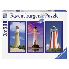 Puzzle Trzy latarnie morskie 3x500 - Outlet