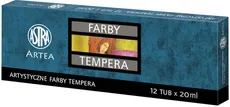 Farby tempera Astra Artea 12 kolorów - 20 ml - Outlet