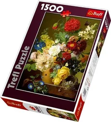Puzzle Martwa natura z kwiatami 1500
