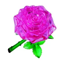Różowa róża Crystal Puzzle