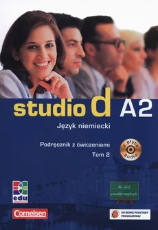 Studio d A2 Język niemiecki Podręcznik z ćwiczeniami + CD Tom 2 - Outlet