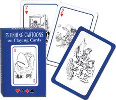 Karty do gry Piatnik 1 talia Wędkarstwo w karykaturze