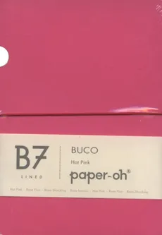 Notatnik B7 Paper-oh Buco Hot Pink w linie