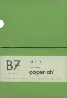 Notatnik B7 Paper-oh Buco Lime Green w linie