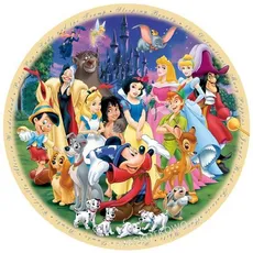 Puzzle okrągłe Disney Świat Disney'a 1000