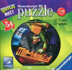 Puzzle 3D Żółwie Ninja 54 Mikey