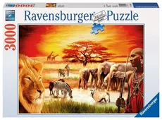Puzzle Sawanna Masajów 3000
