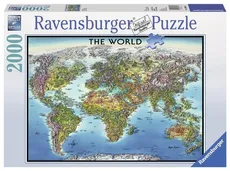 Puzzle Mapa świata 2000