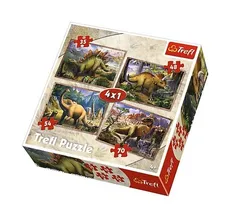 Puzzle Dinozaury 4w1 - Outlet