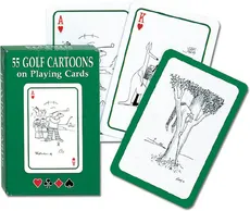 Karty do gry Piatnik 1 talia, Golf w karykaturze