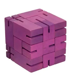 IQ-Test Flexi Cube, drewno, fiolet 17514