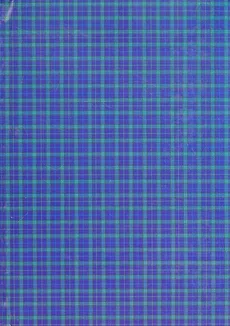 Brulion A5 w kratkę 288 kartek Szkocka krata niebieska