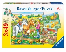 Puzzle Zwierzęta na farmie 3x49