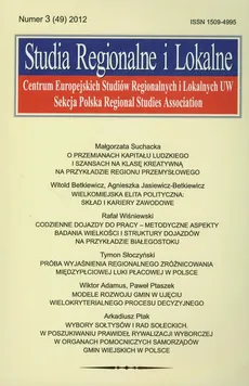 Studia Regionalne i Lokalne 3/2012
