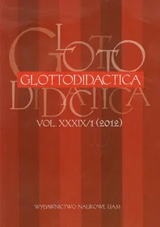 Glottodidactica vol. XXXIX/1 (2012)